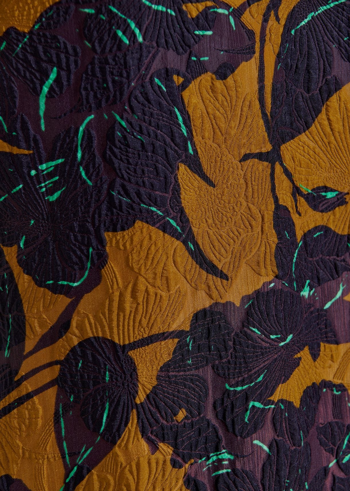 Mini-robe à  imprimé fleuri bronze et bleu marine RE—SSENTIEL | Essentiel second hand