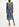 Midirok met blauw en zwarte slangenprint Faume - seconde main
