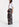 Beige katoenen broek met blauwe grafische print Faume - seconde main
