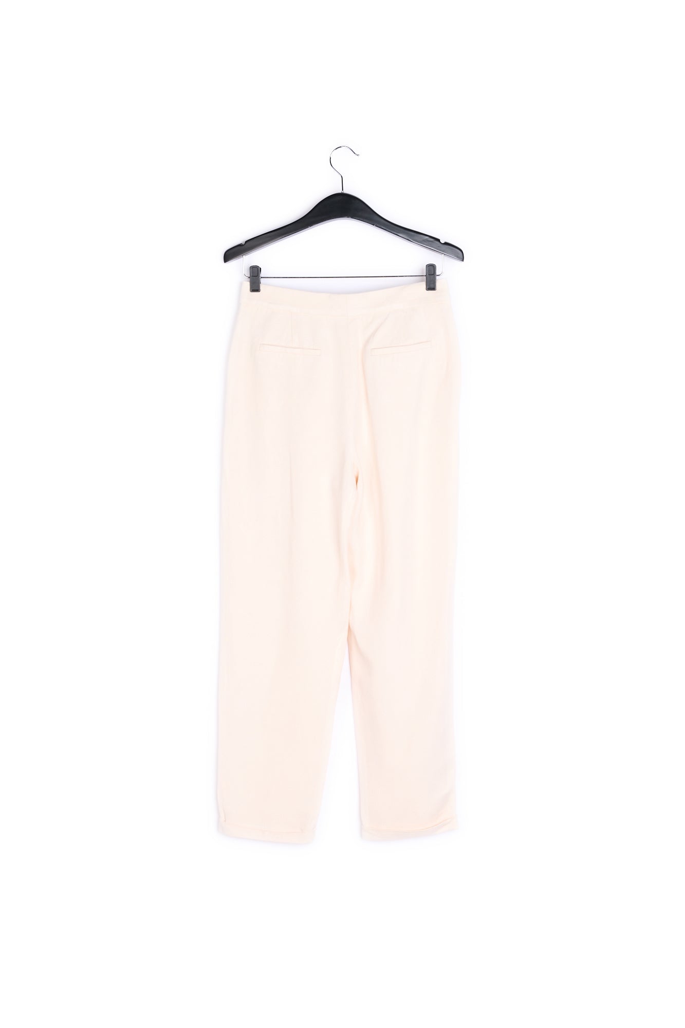 Off-white tailored mid-rise pants RE—SSENTIEL | Essentiel second hand