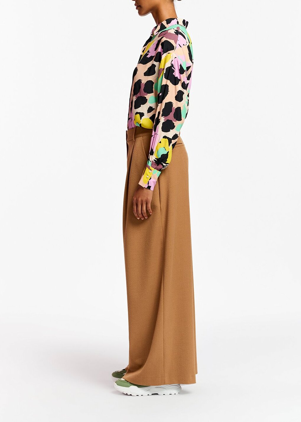 Camel wide-leg pants RE—SSENTIEL | Essentiel second hand
