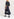 Dark blue polka dot wrap maxi dress Faume - seconde main