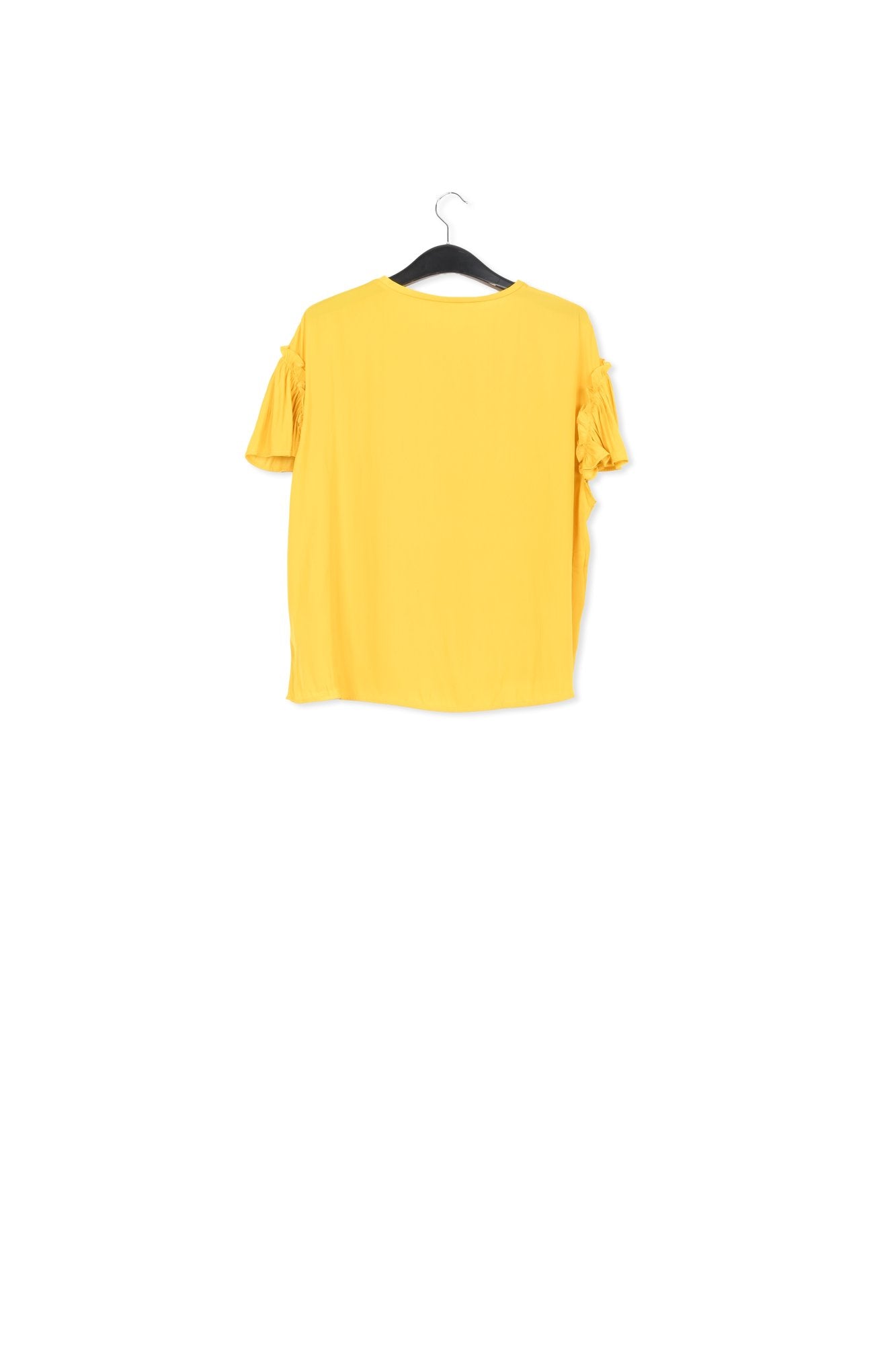 Top jaune à manches courtes avec ruches RE—SSENTIEL | Essentiel second hand