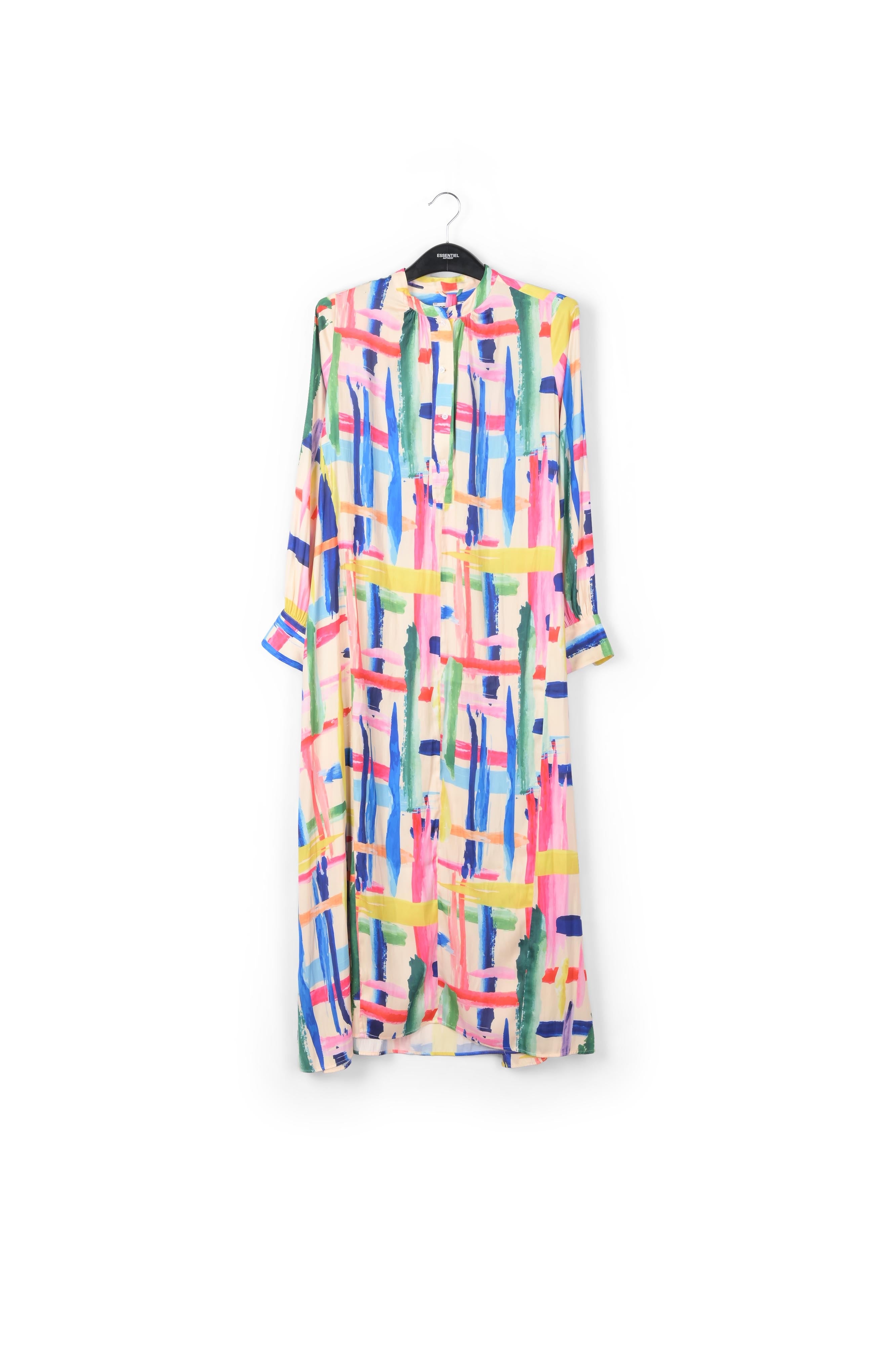 Multicolored graphic striped shirt dress RE—SSENTIEL | Essentiel second hand
