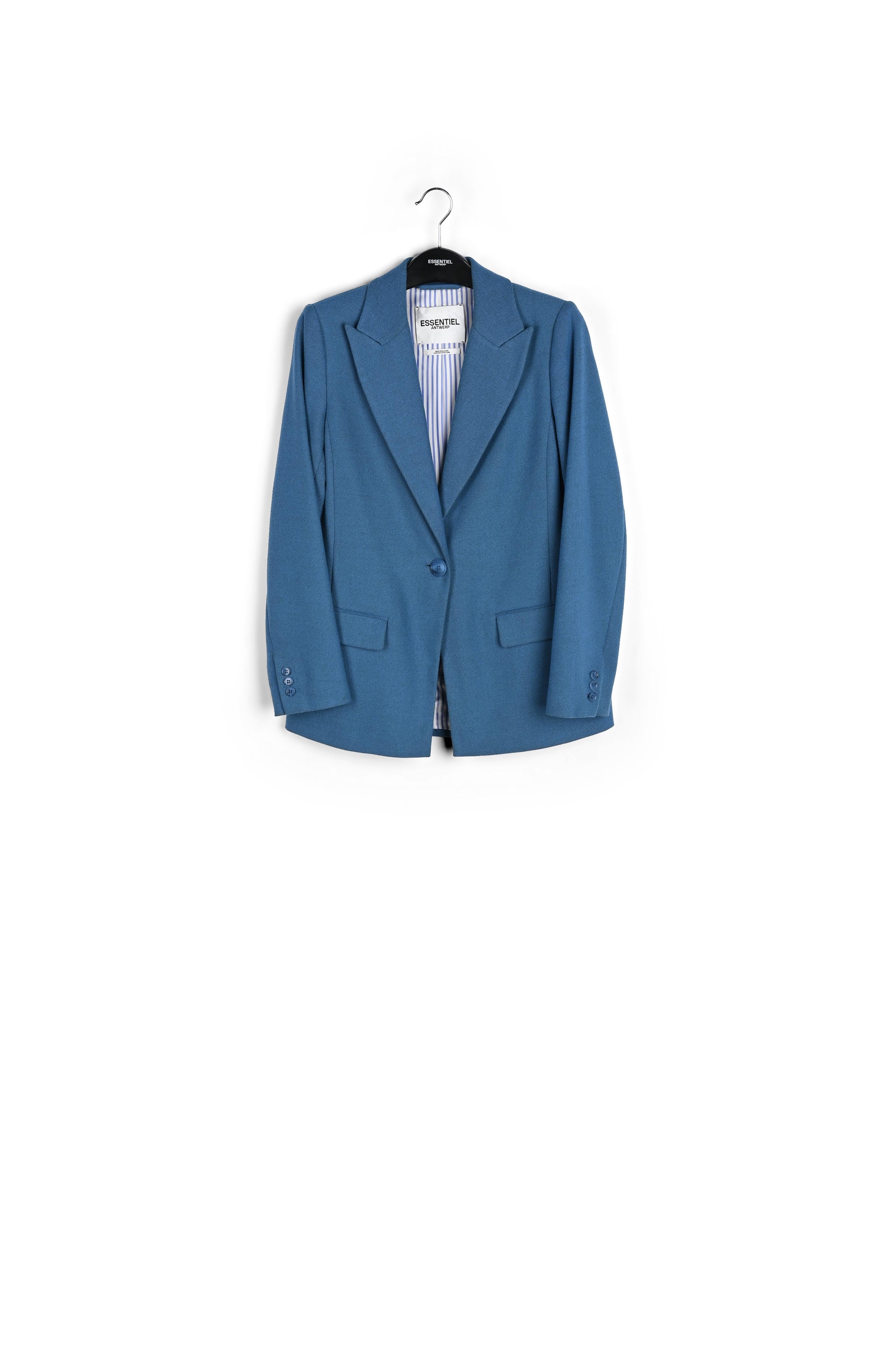 Blazer bleu à simple boutonnage RE—SSENTIEL | Essentiel second hand