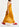 Robe midi ocre en V Faume - seconde main
