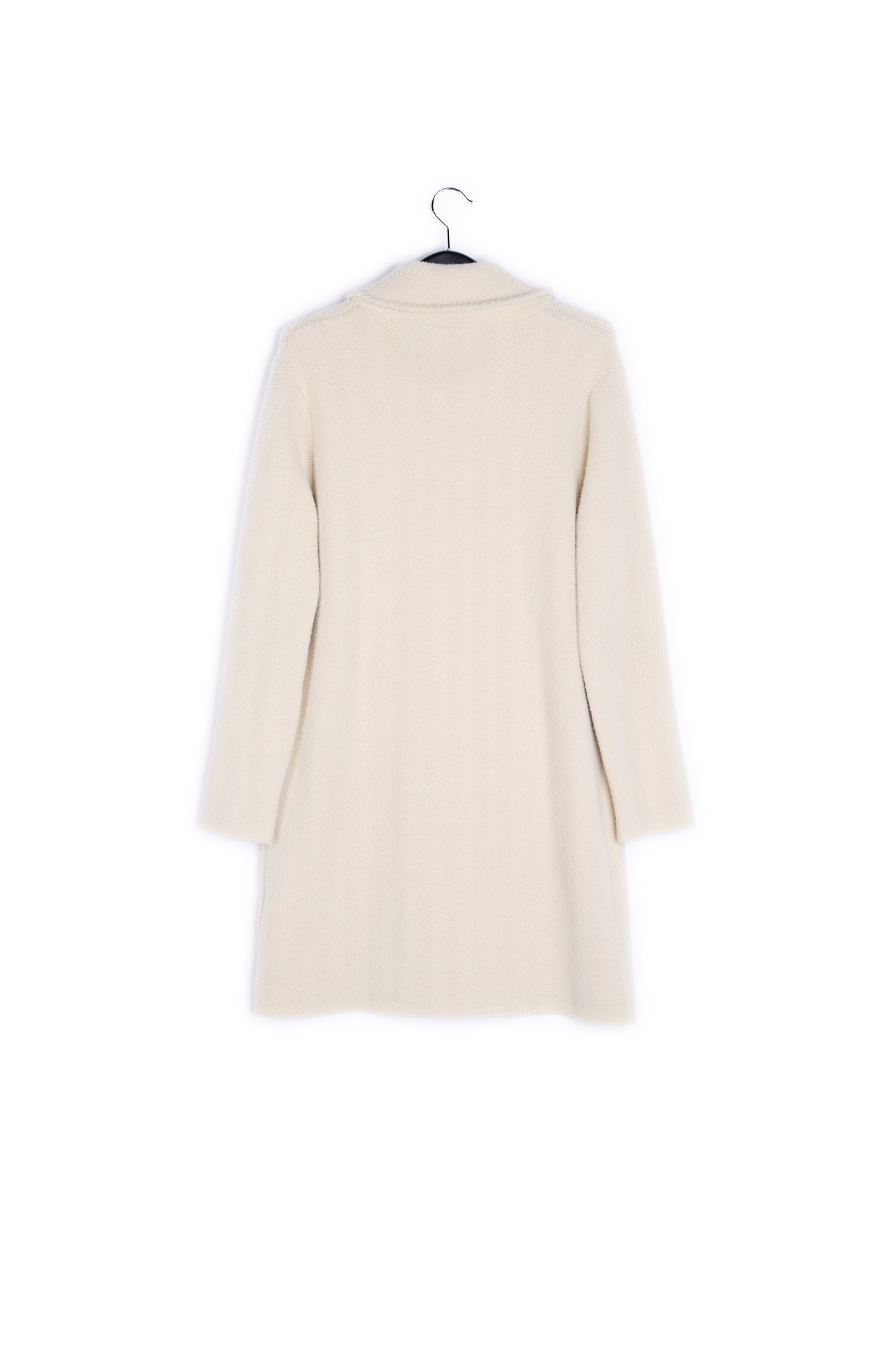 Off-white knitted coat RE—SSENTIEL | Essentiel second hand