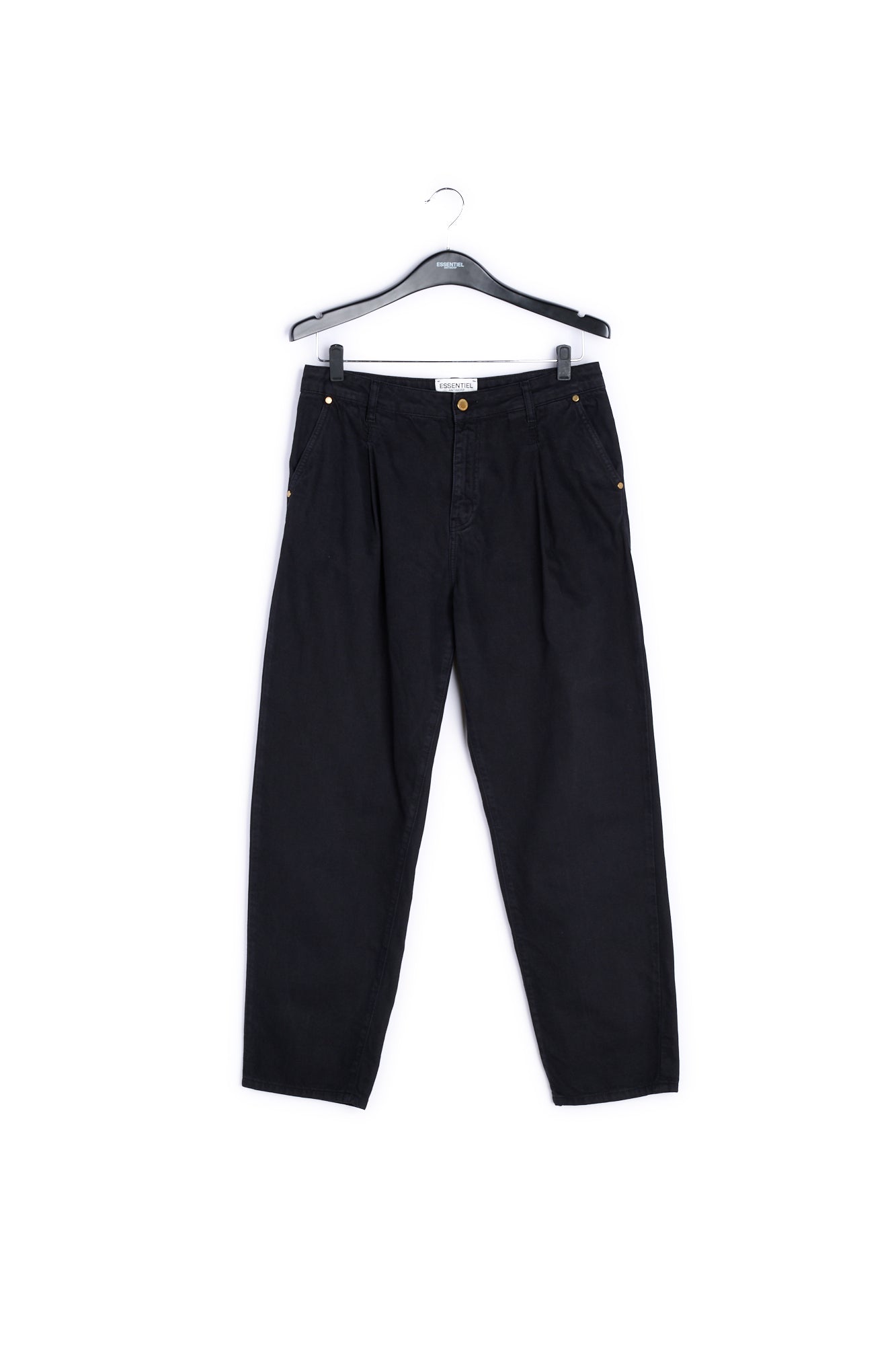 Black high-rise jeans RE—SSENTIEL | Essentiel second hand