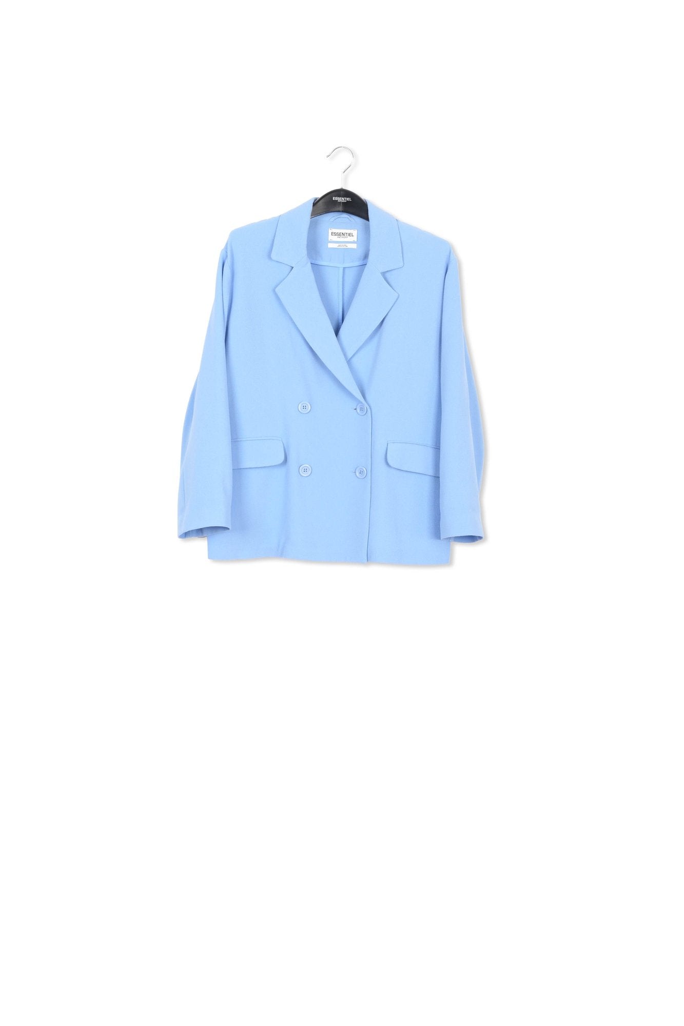 Blazer croisé bleu RE—SSENTIEL | Essentiel second hand