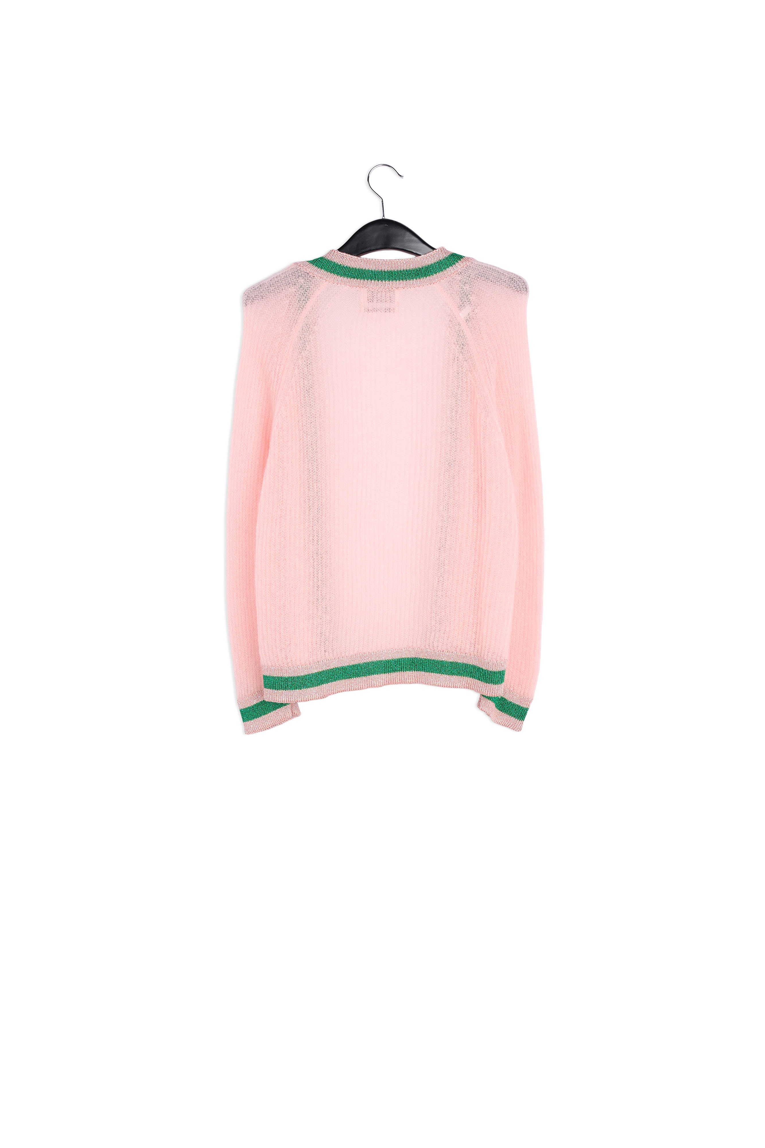 Open cardigan with lurex trimming RE—SSENTIEL | Essentiel second hand