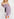 Lilac ruffled plissé dress with black canvas belt Faume - seconde main