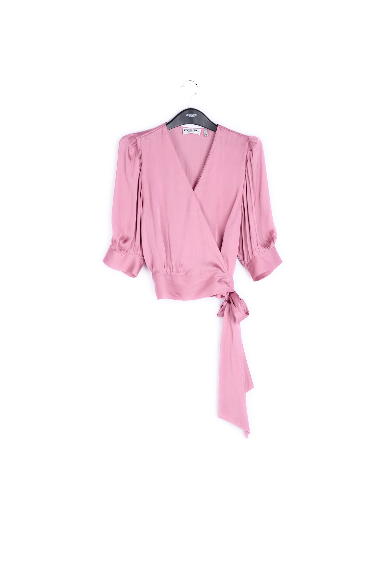 Dusty pink wrap top RE—SSENTIEL | Essentiel second hand