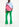 Green flared knitted pants Faume - seconde main