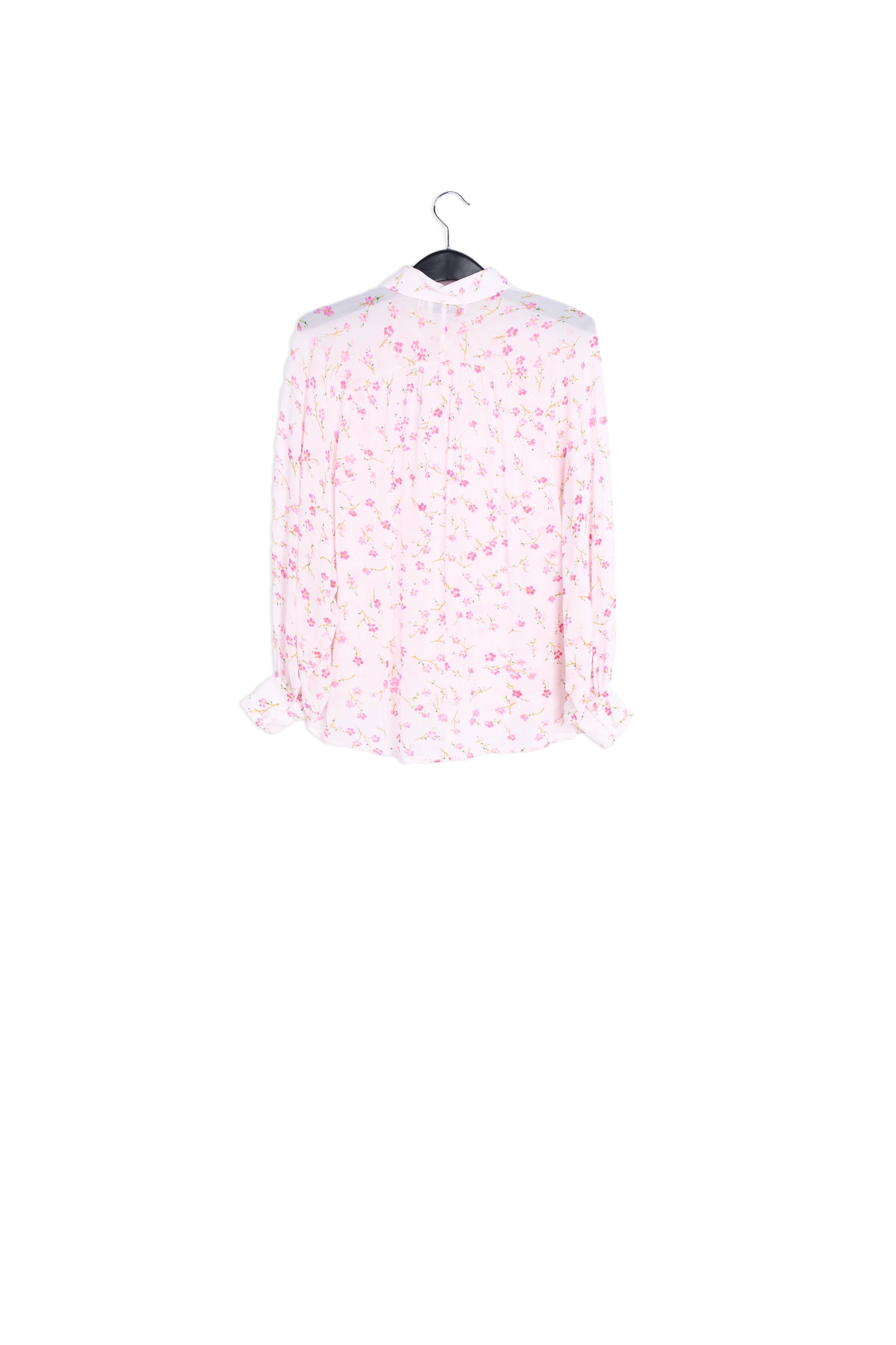 Off white floral-print oversized blouse RE—SSENTIEL | Essentiel second hand