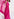 Fuchsia maxi-dress with cape-like sleeves Faume - seconde main
