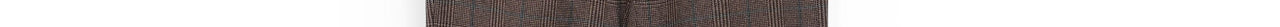 Bruine broek met beige en roze ruitjesmotief Faume - seconde main