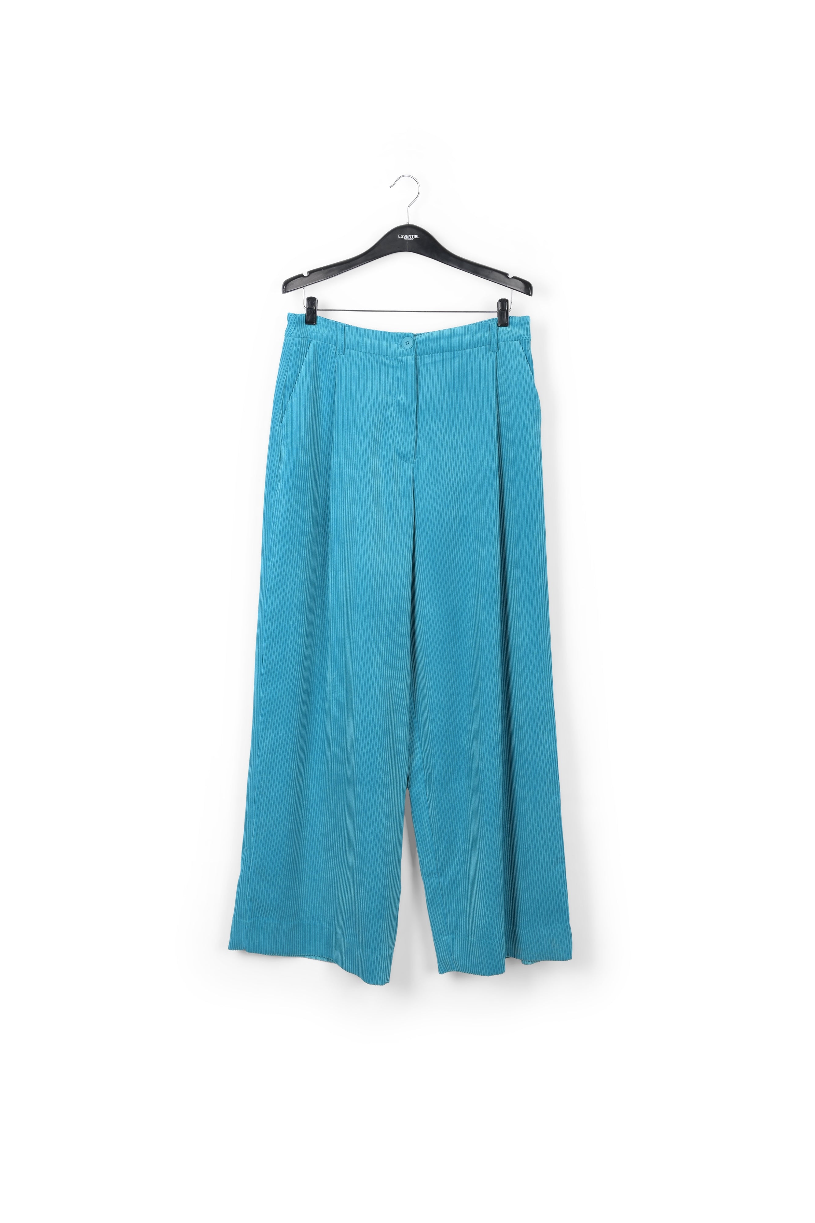 Blue wide-leg corduroy pants RE—SSENTIEL | Essentiel second hand