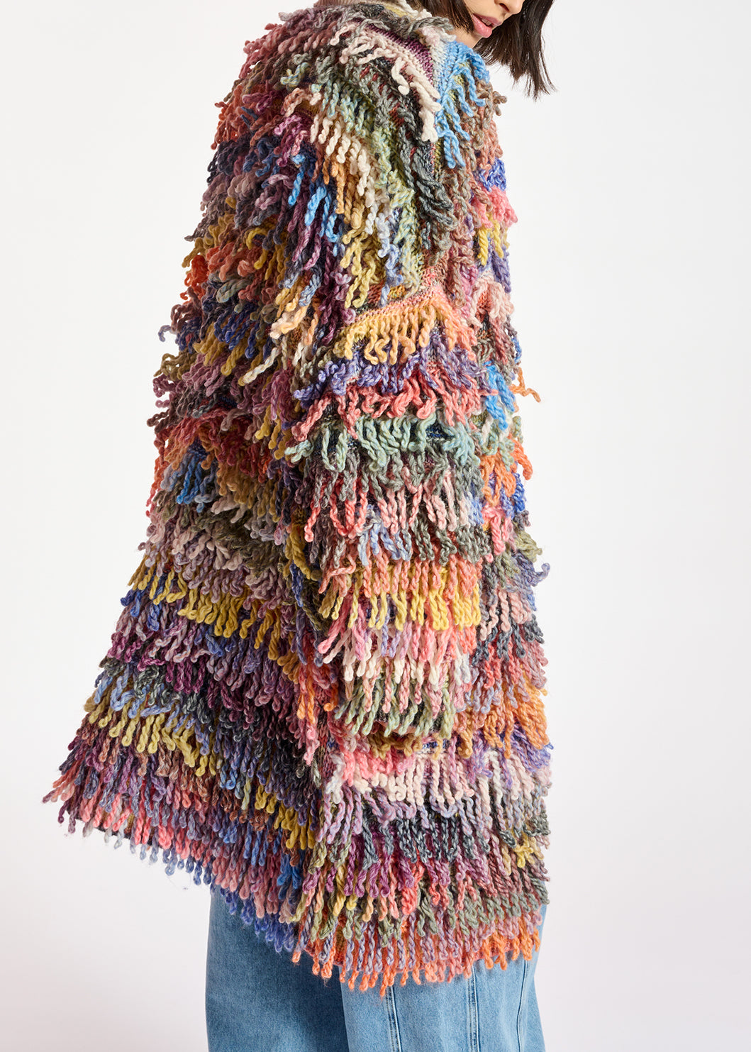 Colorful oversized loop stitch knitwear RE—SSENTIEL | Essentiel second hand