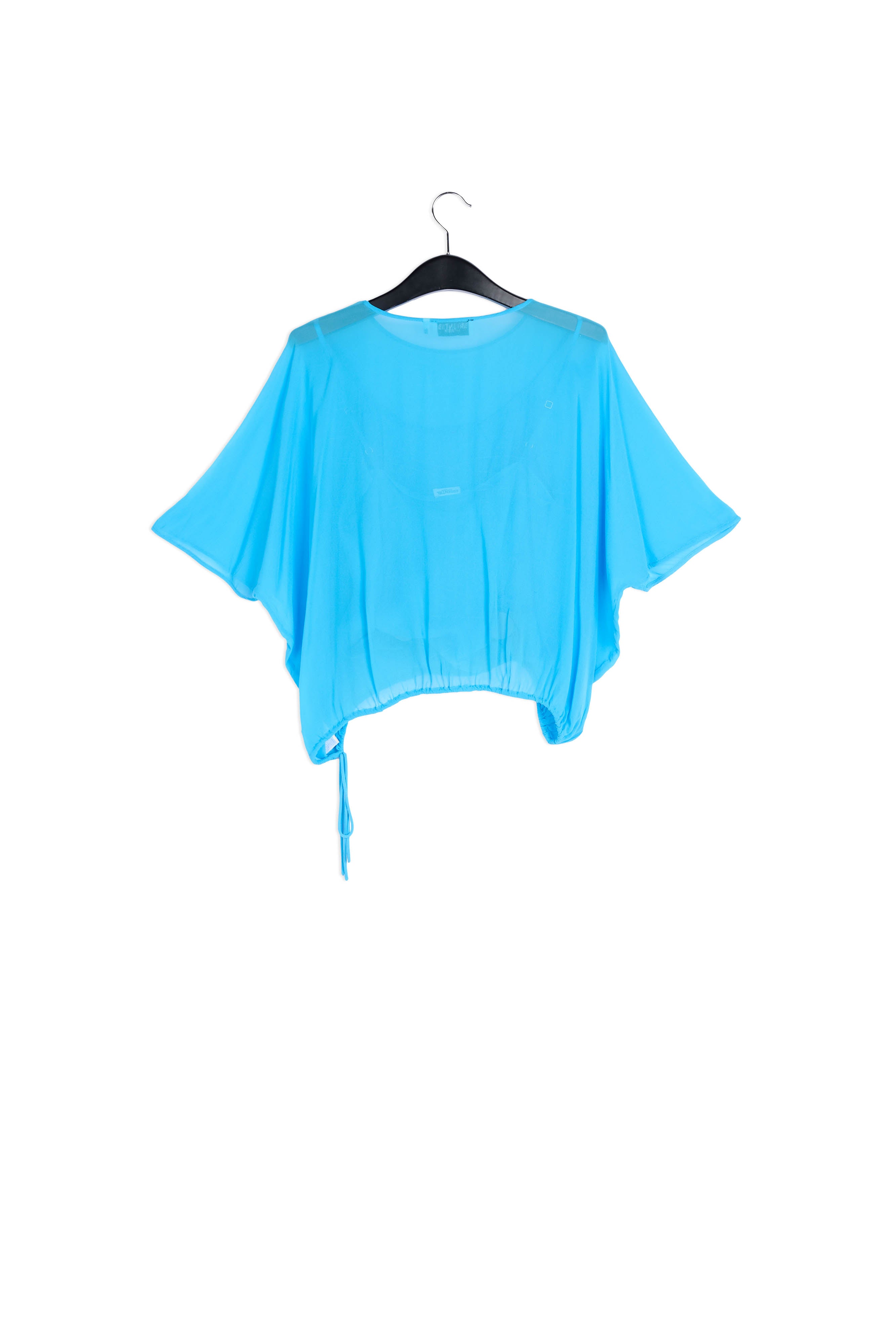 Blue voluminous sheer top RE—SSENTIEL | Essentiel second hand