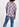 Light blue floral ruffle-sleeved top Faume - seconde main