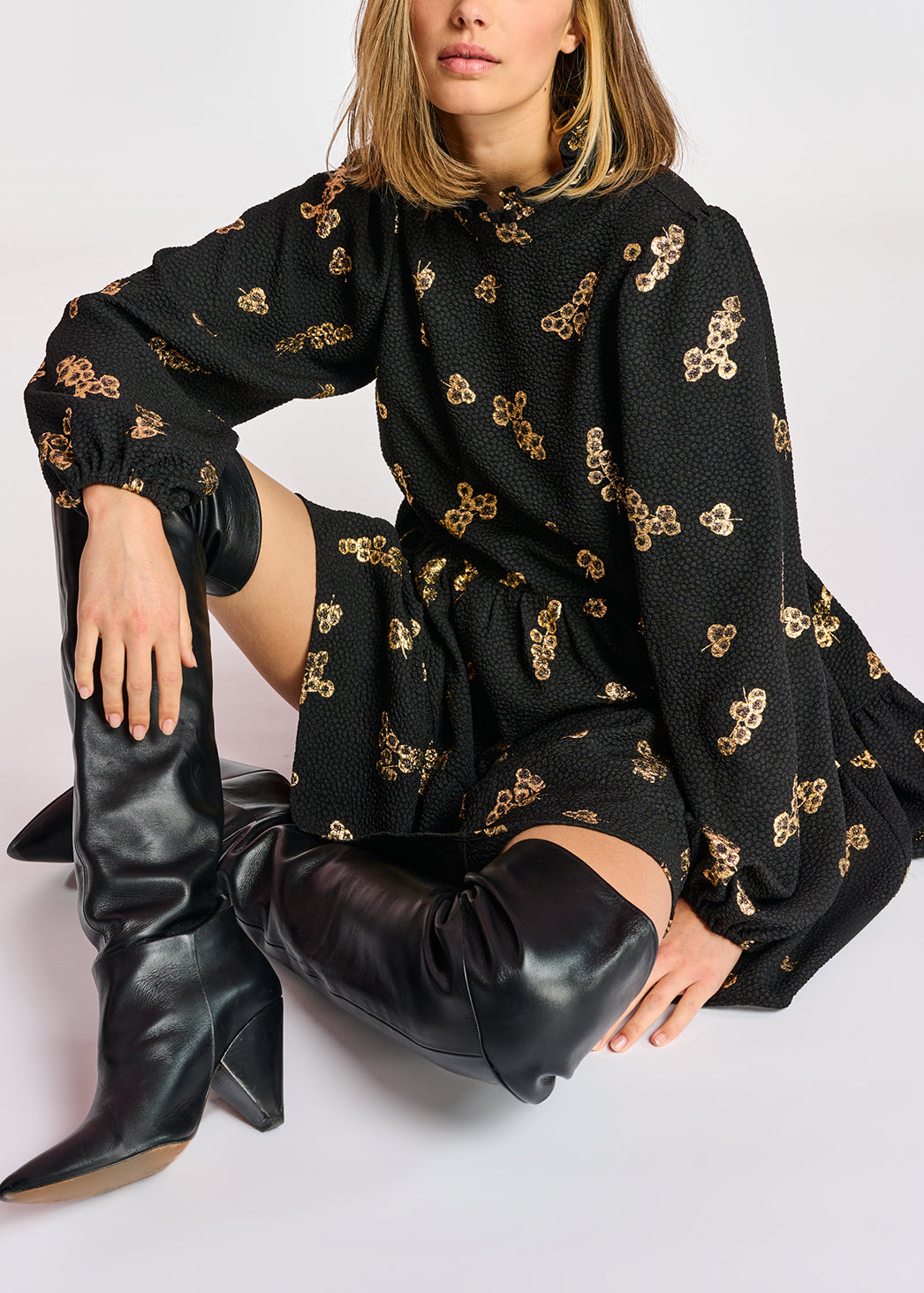 Agonize ruffle collar dress RE—SSENTIEL | Essentiel second hand