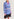 Veste croisée en tartan bleu Faume - seconde main