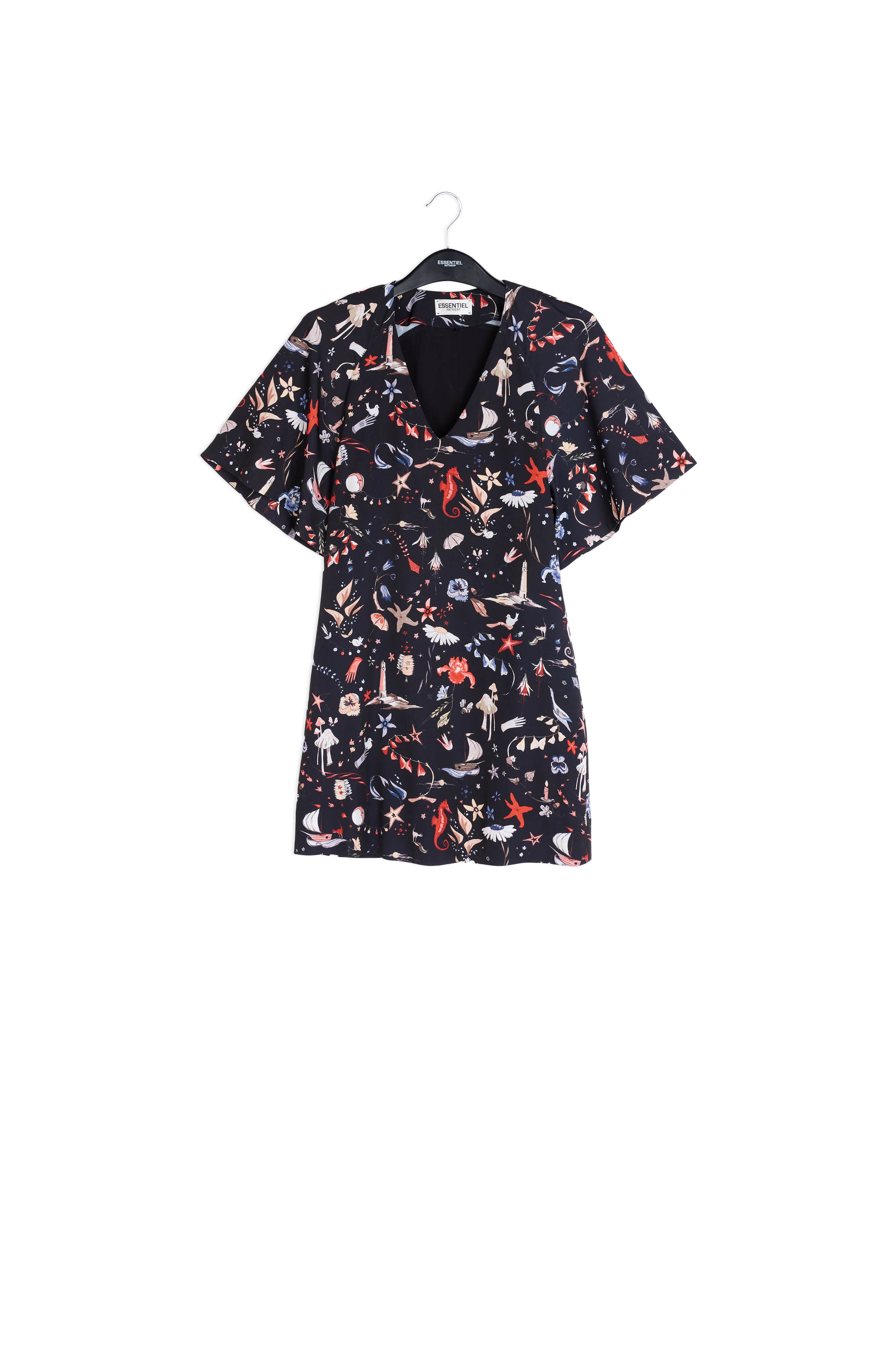 Jurk Marine blauw RE—SSENTIEL | Essentiel second hand