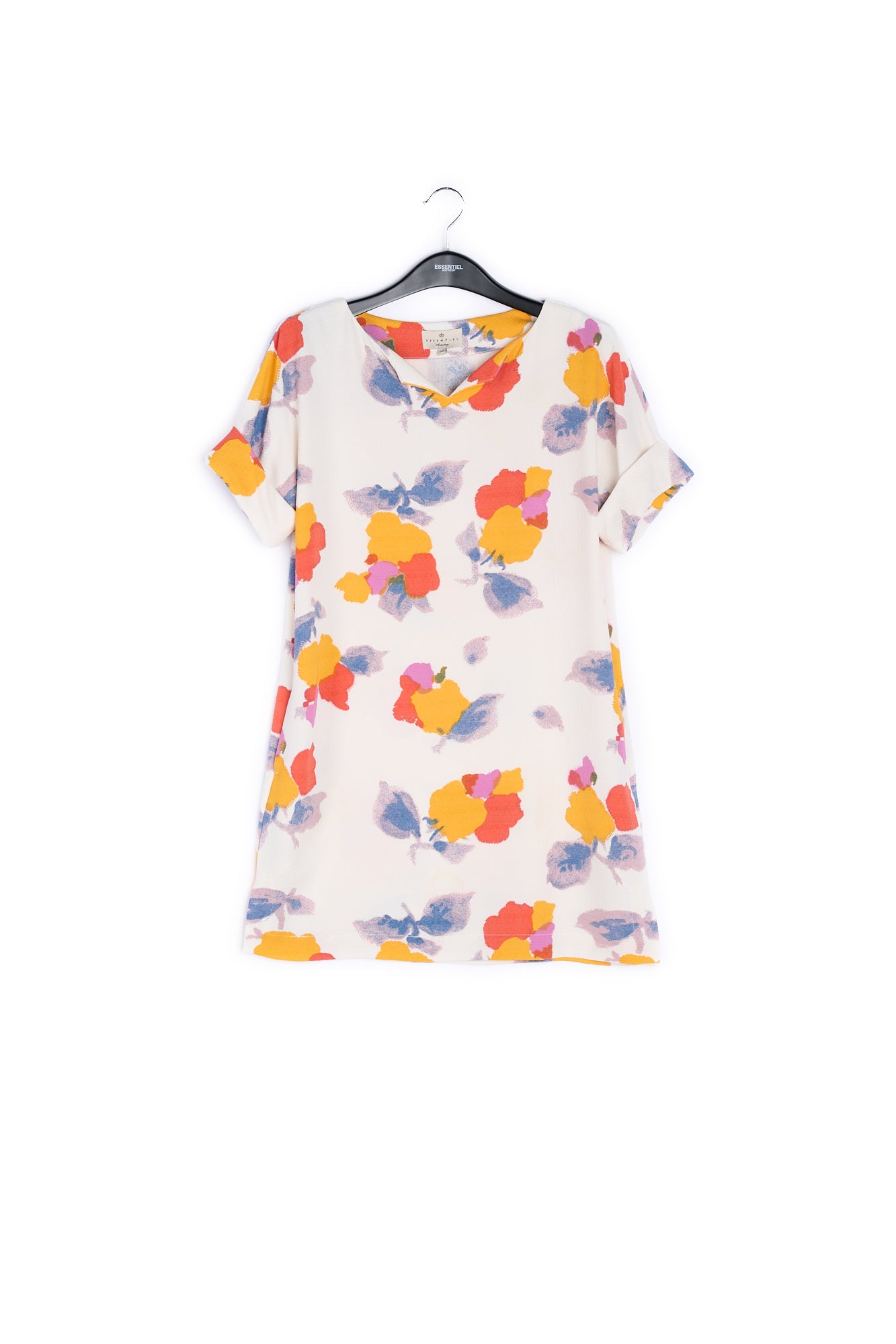 White printed dress RE—SSENTIEL | Essentiel second hand