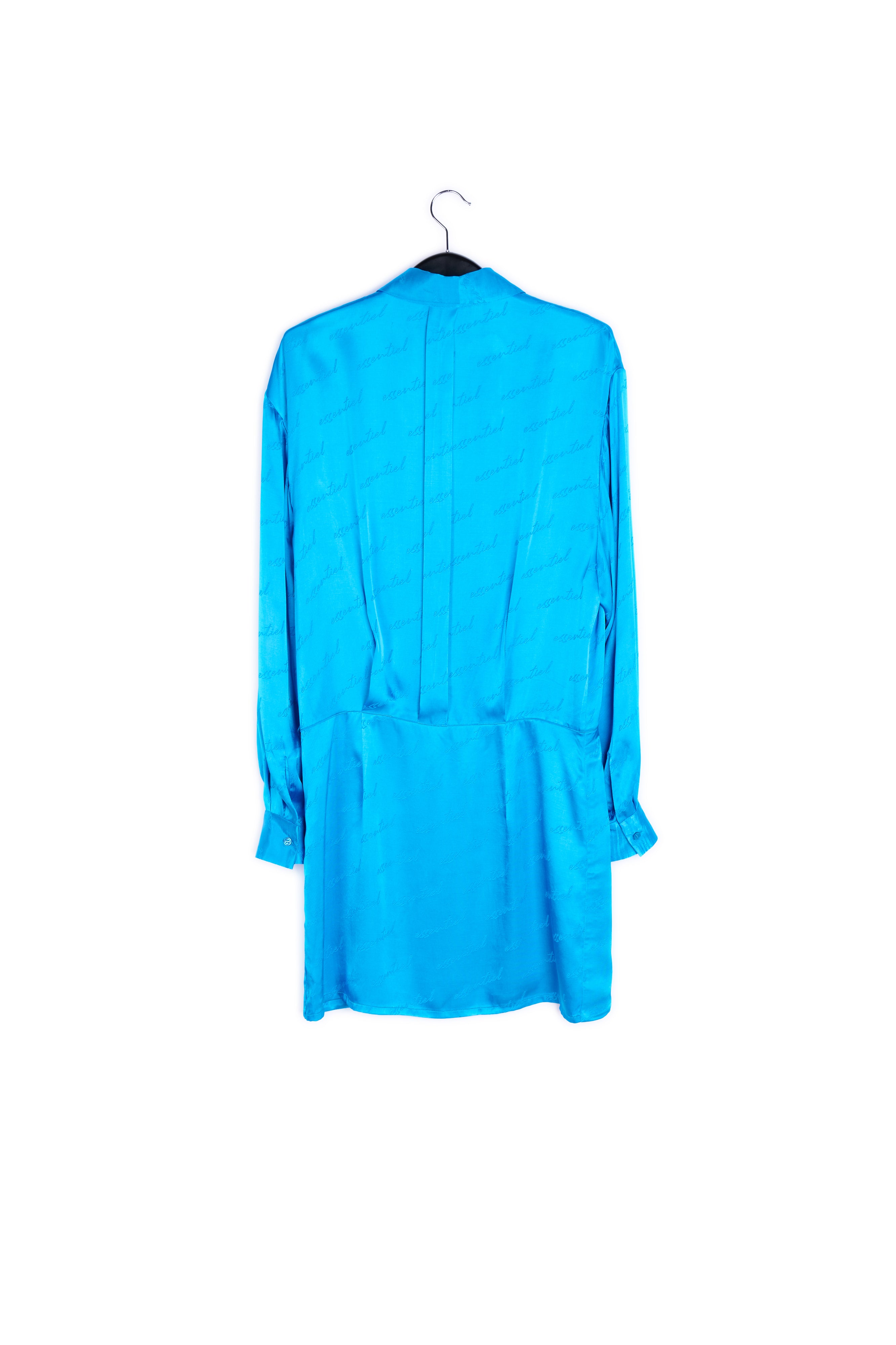 Satin jacquard shirt dress RE—SSENTIEL | Essentiel second hand