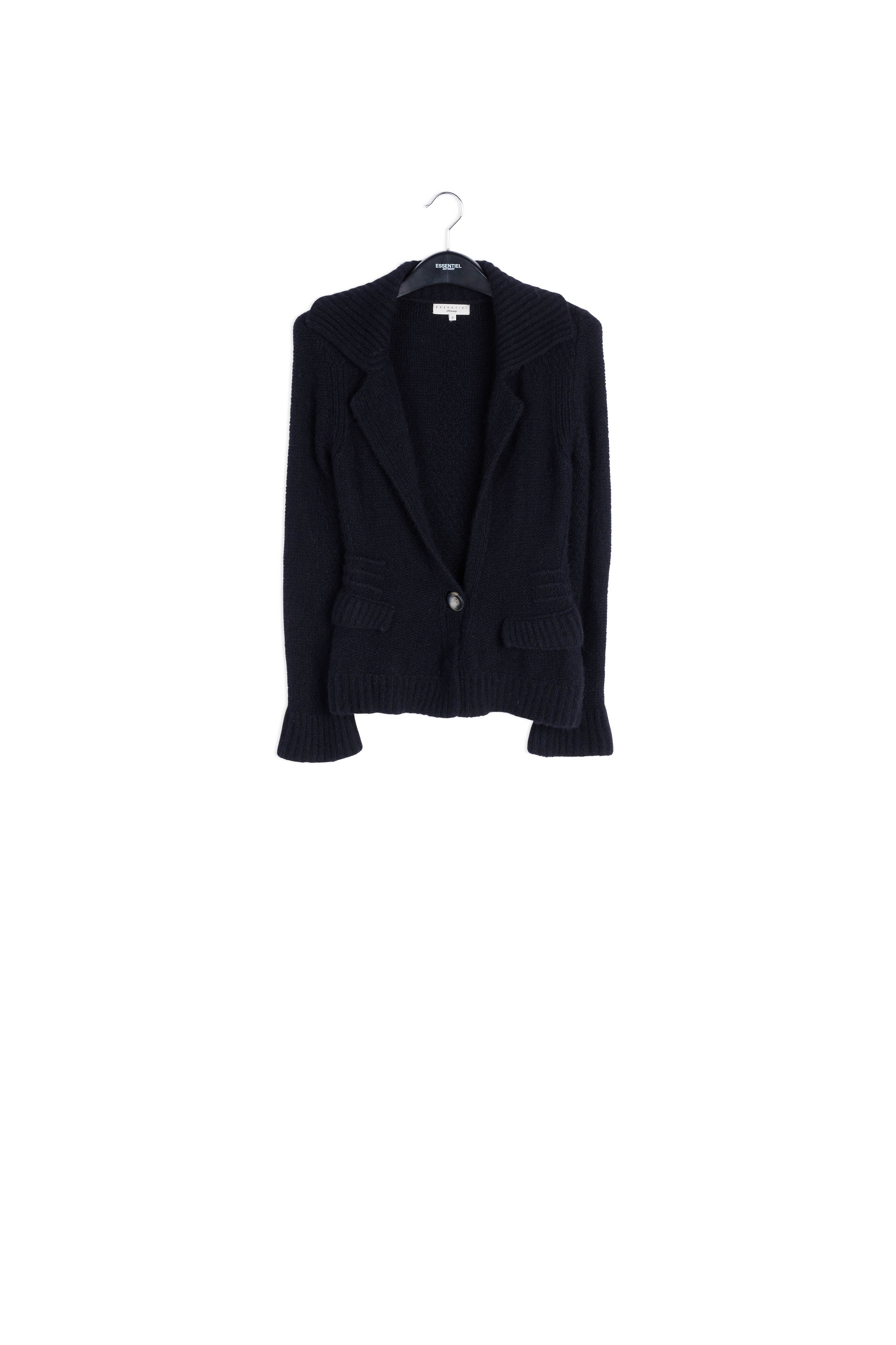 Cardigan Noir RE—SSENTIEL | Essentiel second hand