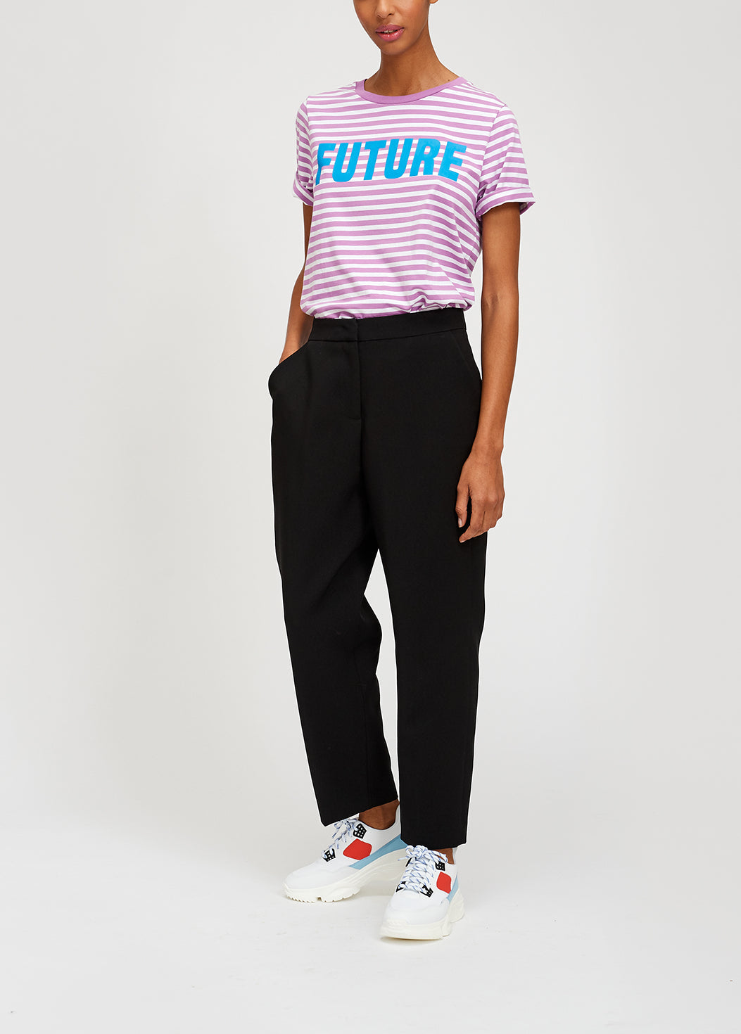 Black classic tailored trousers RE—SSENTIEL | Essentiel second hand