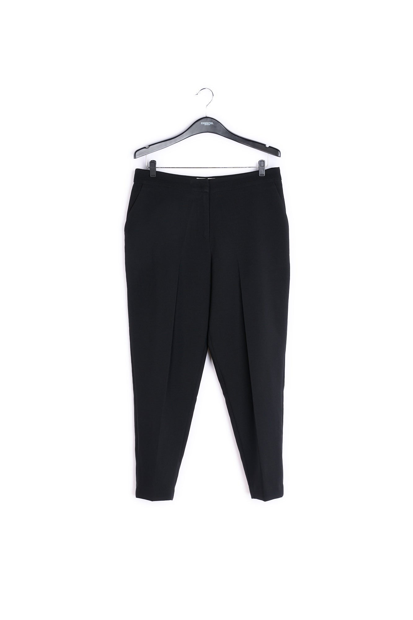 Black classic tailored trousers RE—SSENTIEL | Essentiel second hand