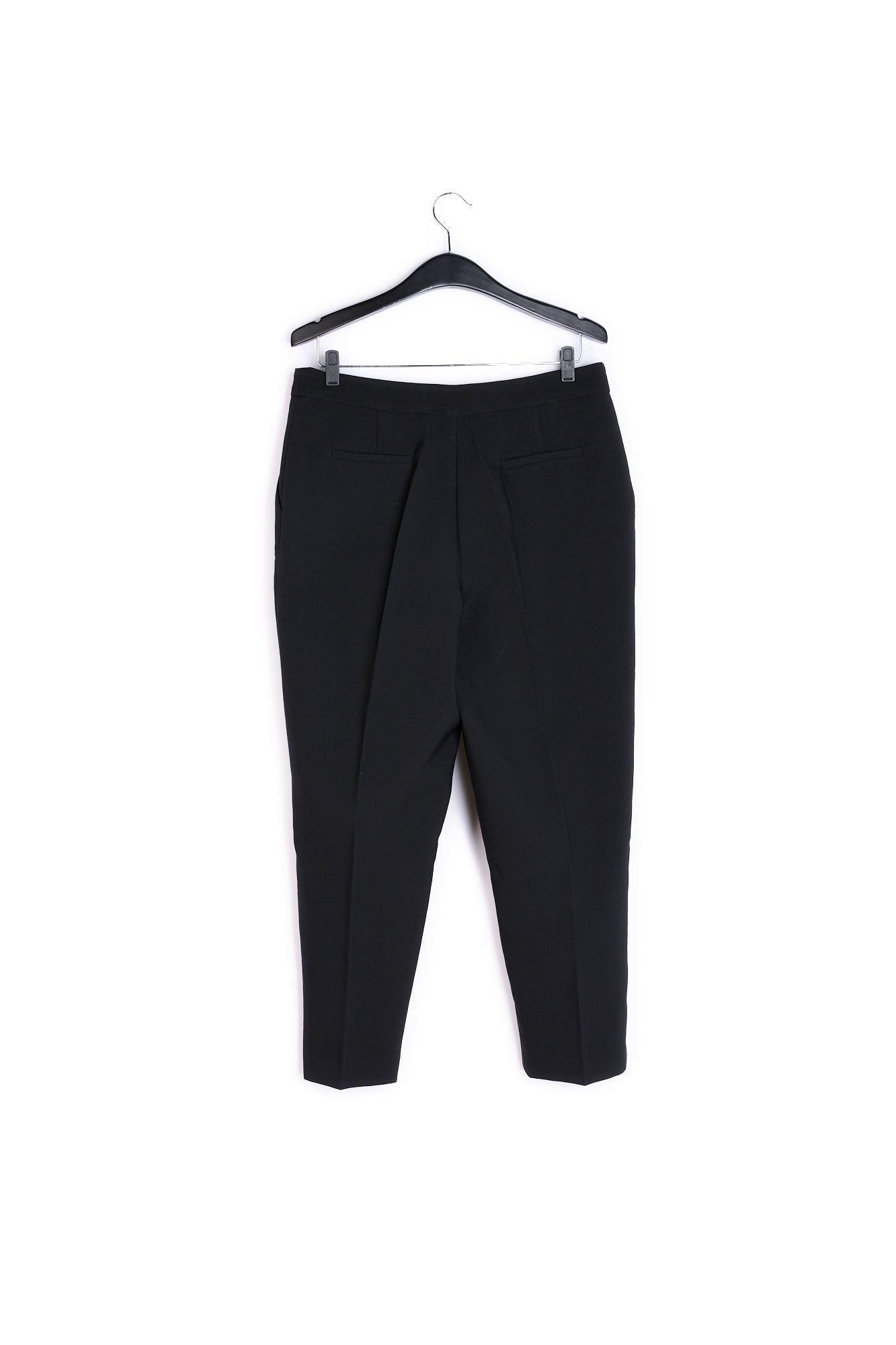 Black classic tailored trousers RE—SSENTIEL | Essentiel second hand