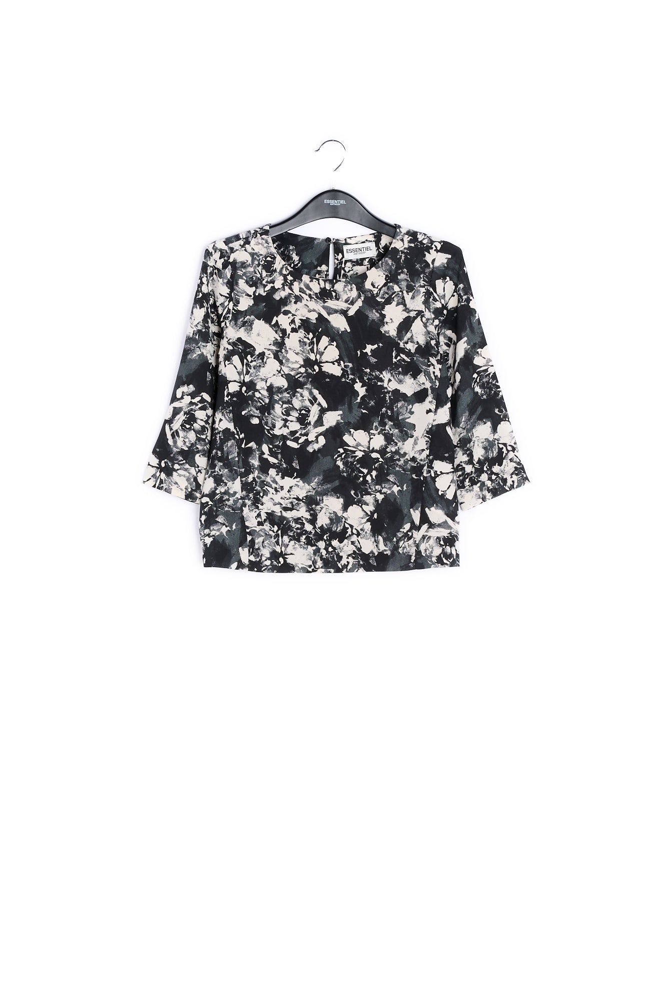 Black top printed RE—SSENTIEL | Essentiel second hand