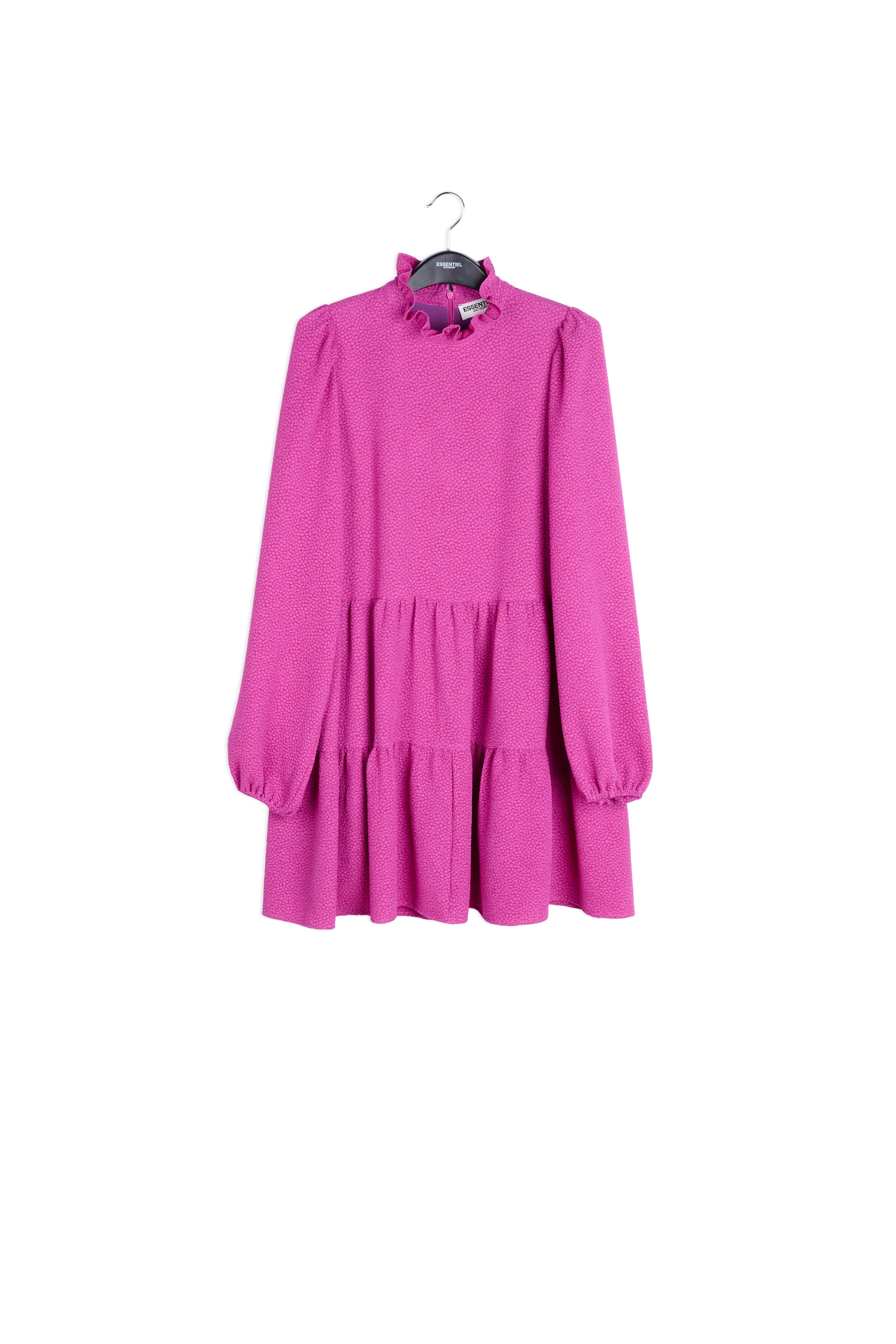 Essentiel Antwerp sale Pink Ruffle Long sleeve Mini Dress