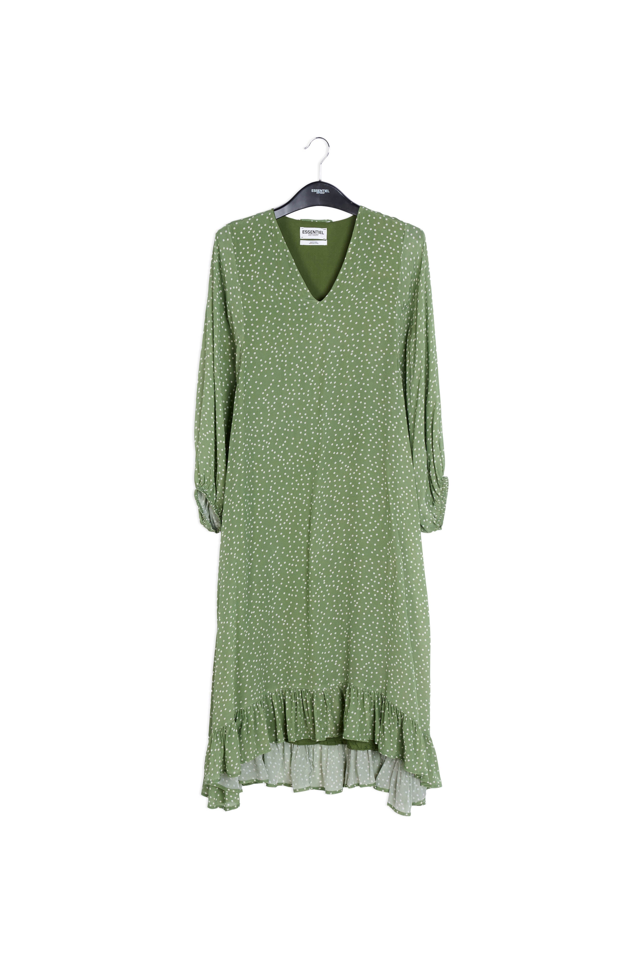 Khaki dress RE—SSENTIEL | Essentiel second hand