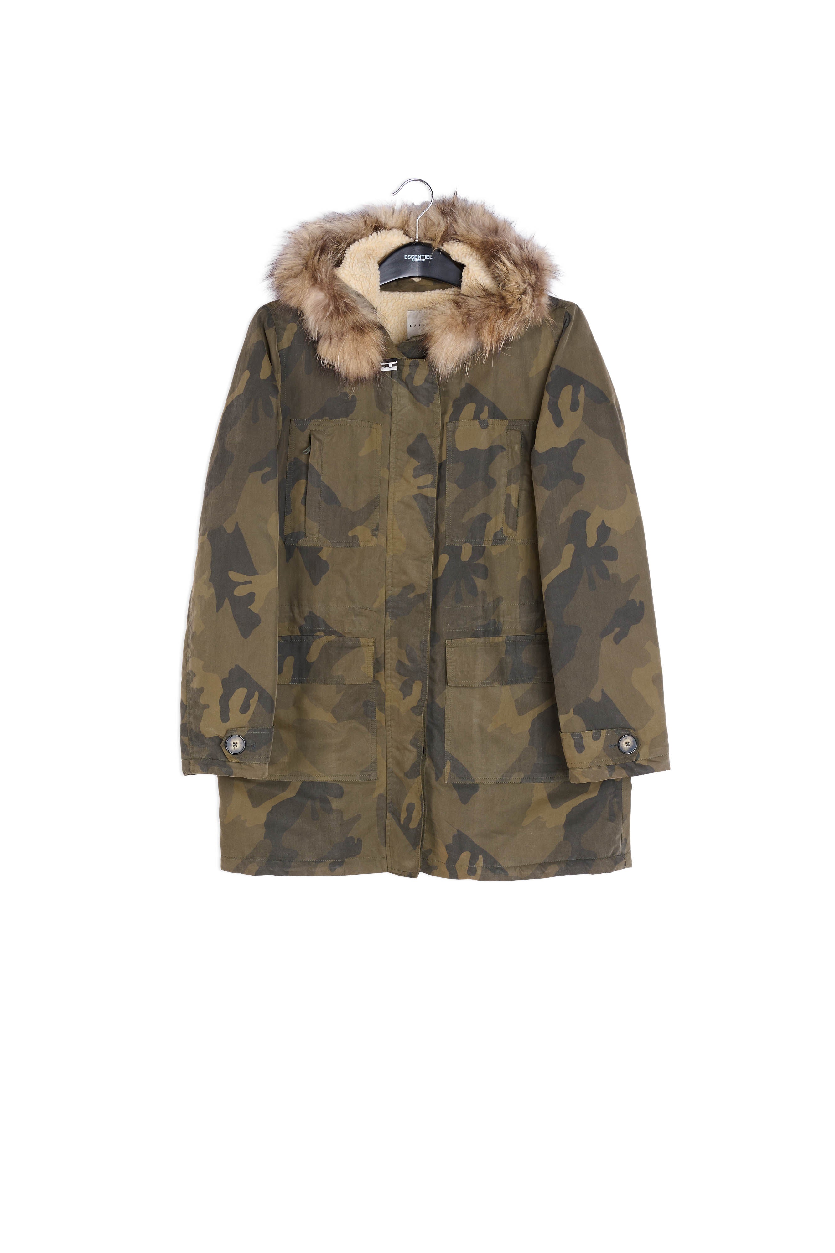 Khaki Gilet RE—SSENTIEL | Essentiel second hand