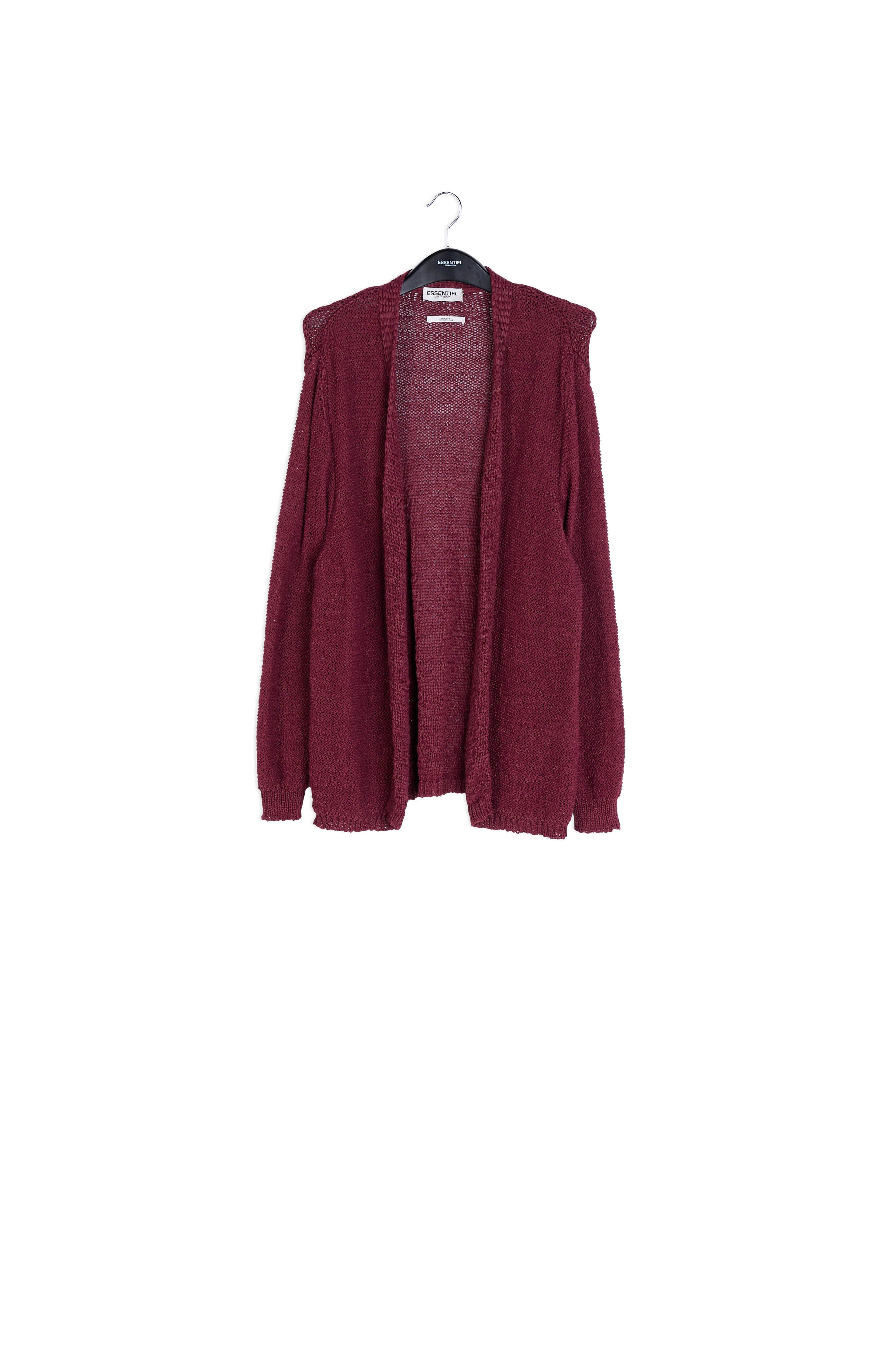 Cardigan Rouge RE—SSENTIEL | Essentiel second hand