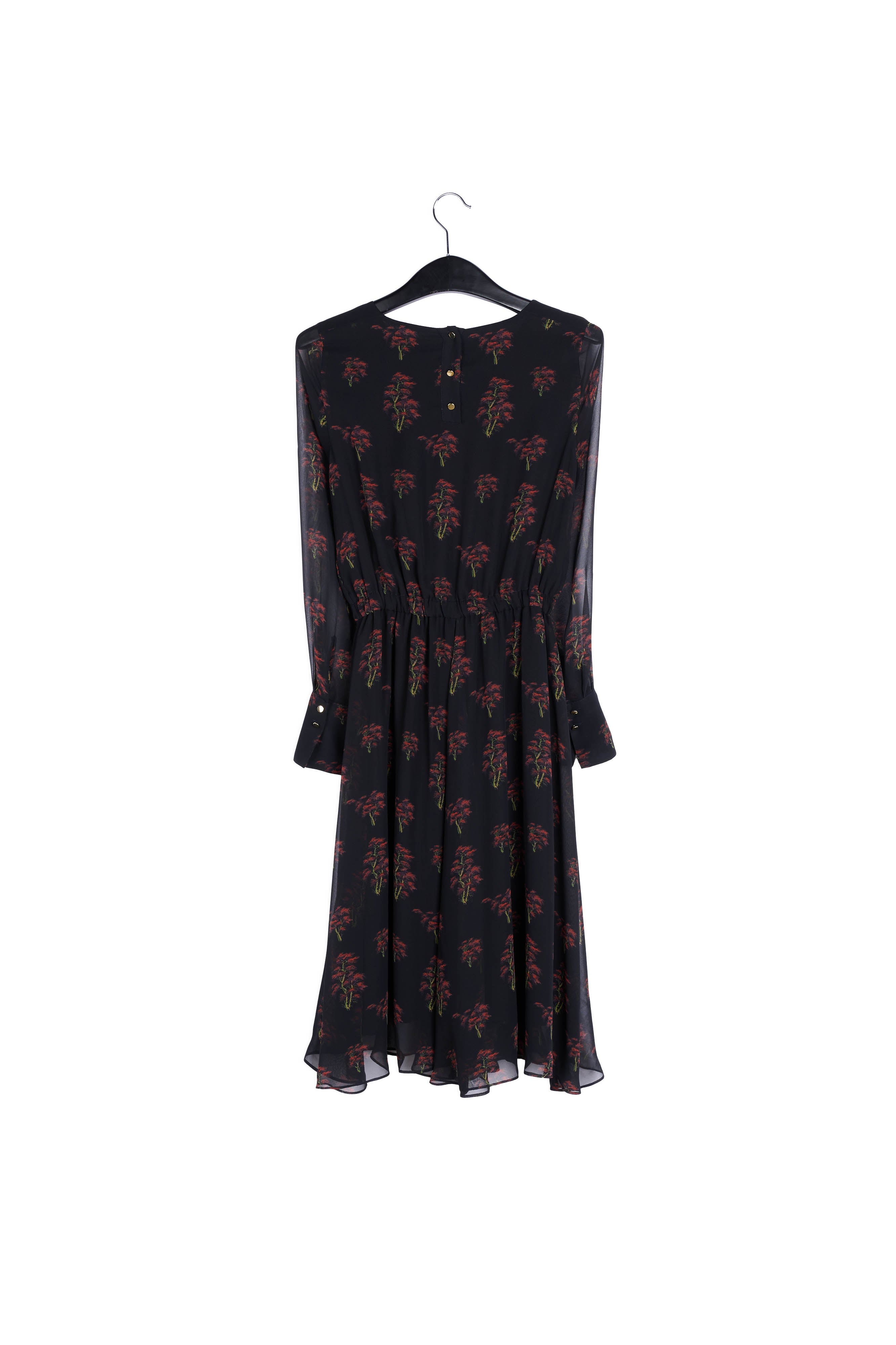 Black printed dress RE—SSENTIEL | Essentiel second hand