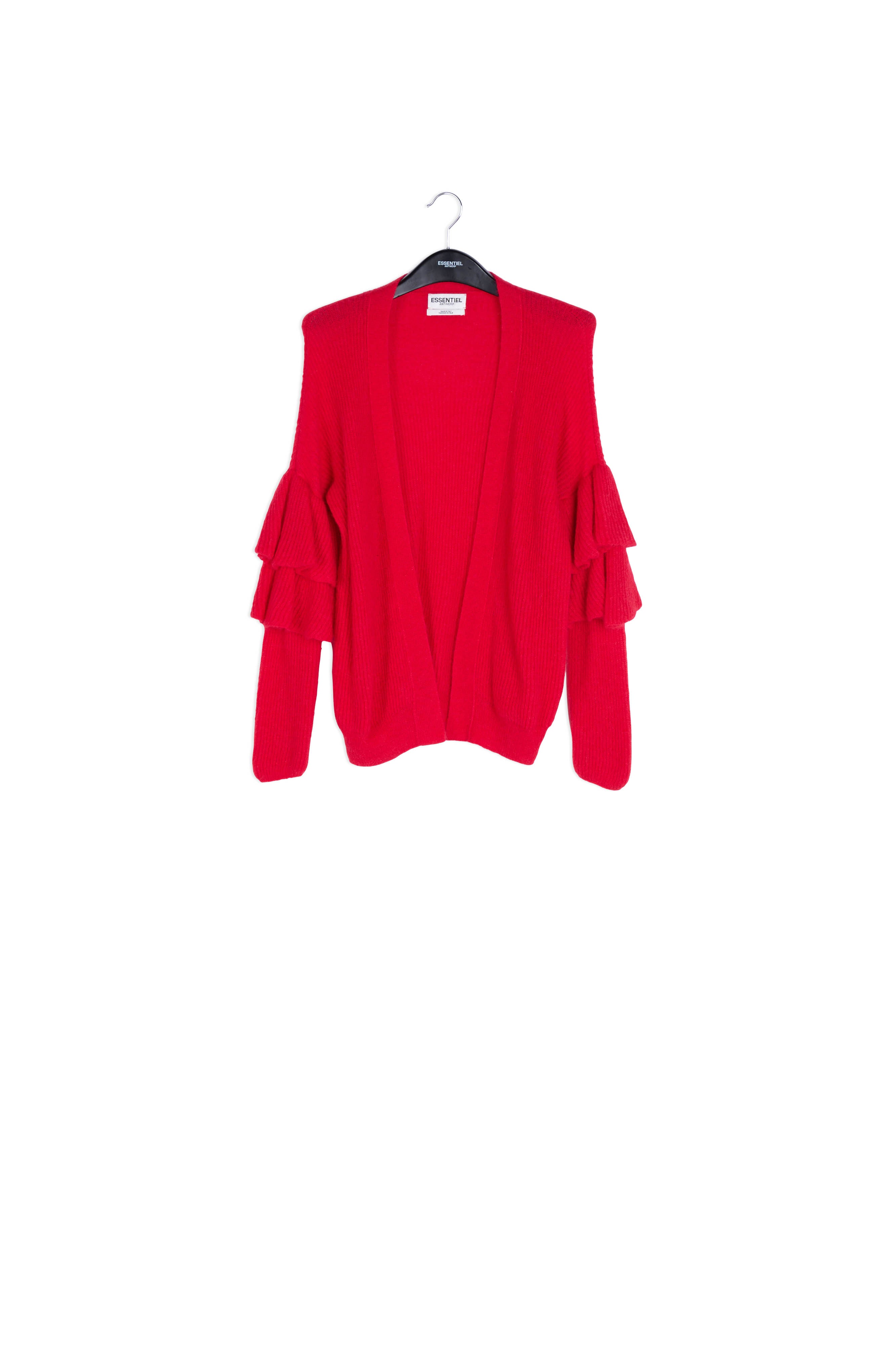 Cardigan Rouge RE—SSENTIEL | Essentiel second hand