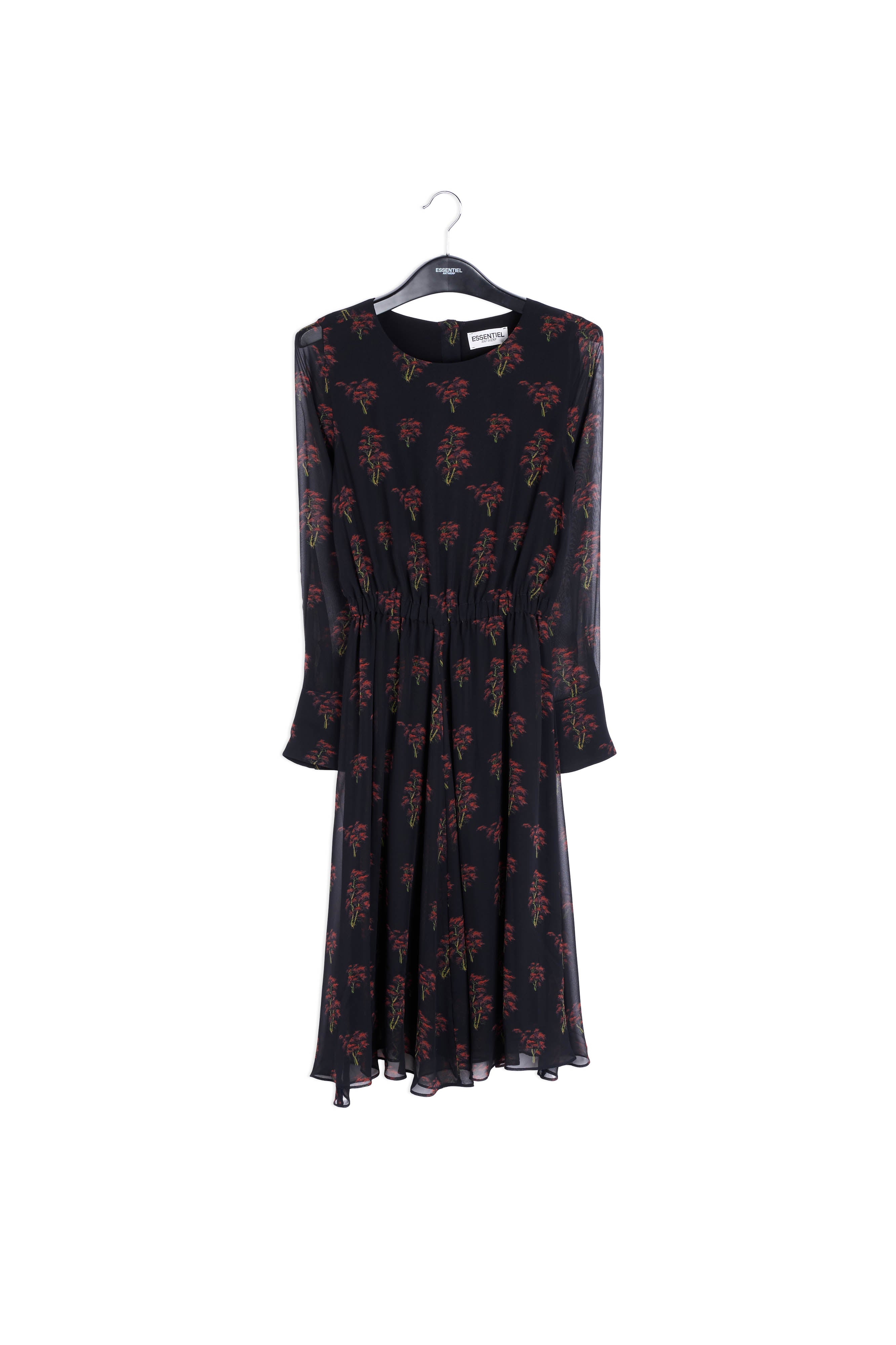 Black printed dress RE—SSENTIEL | Essentiel second hand
