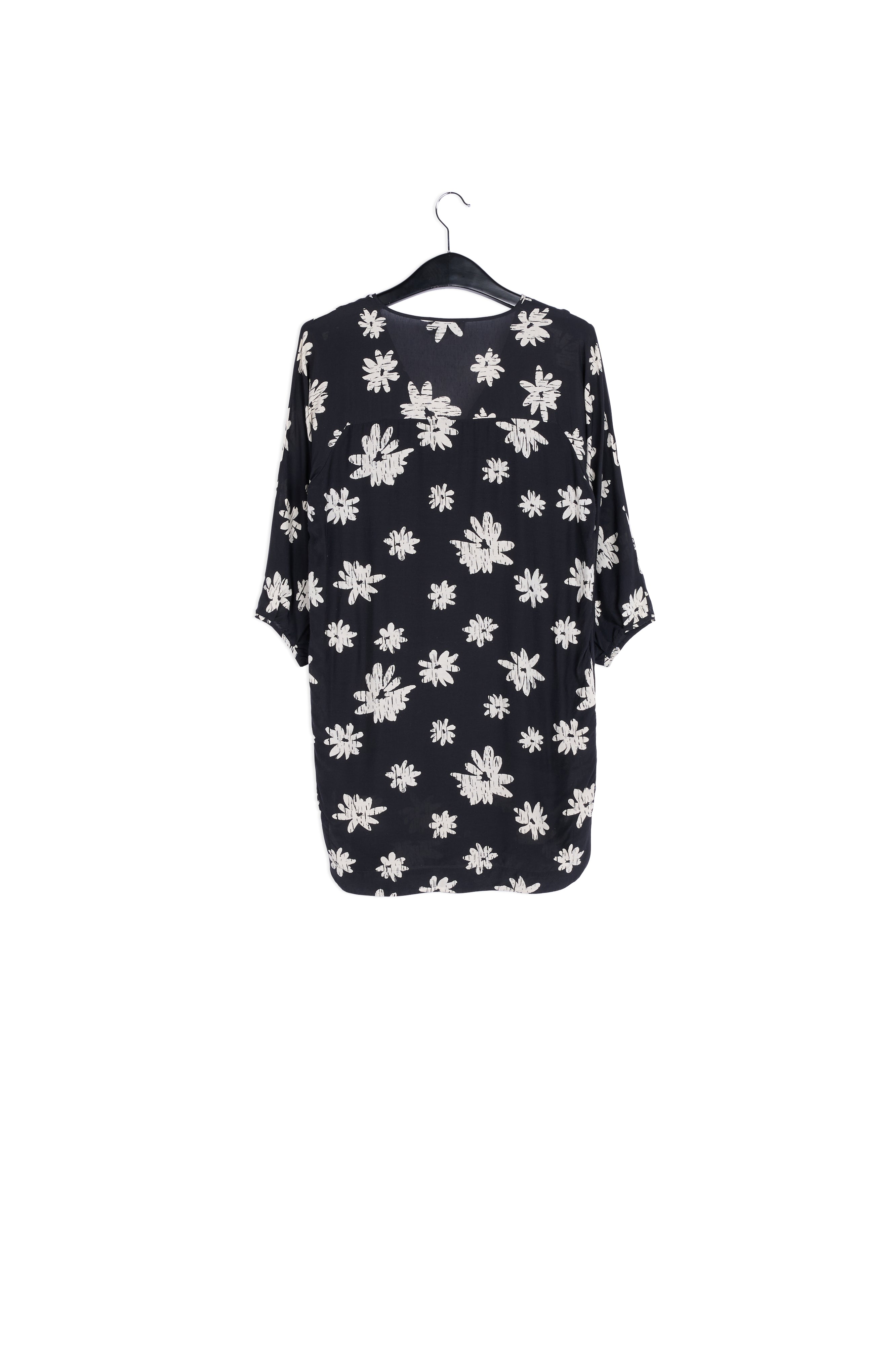 Black printed dress RE—SSENTIEL | Essentiel second hand