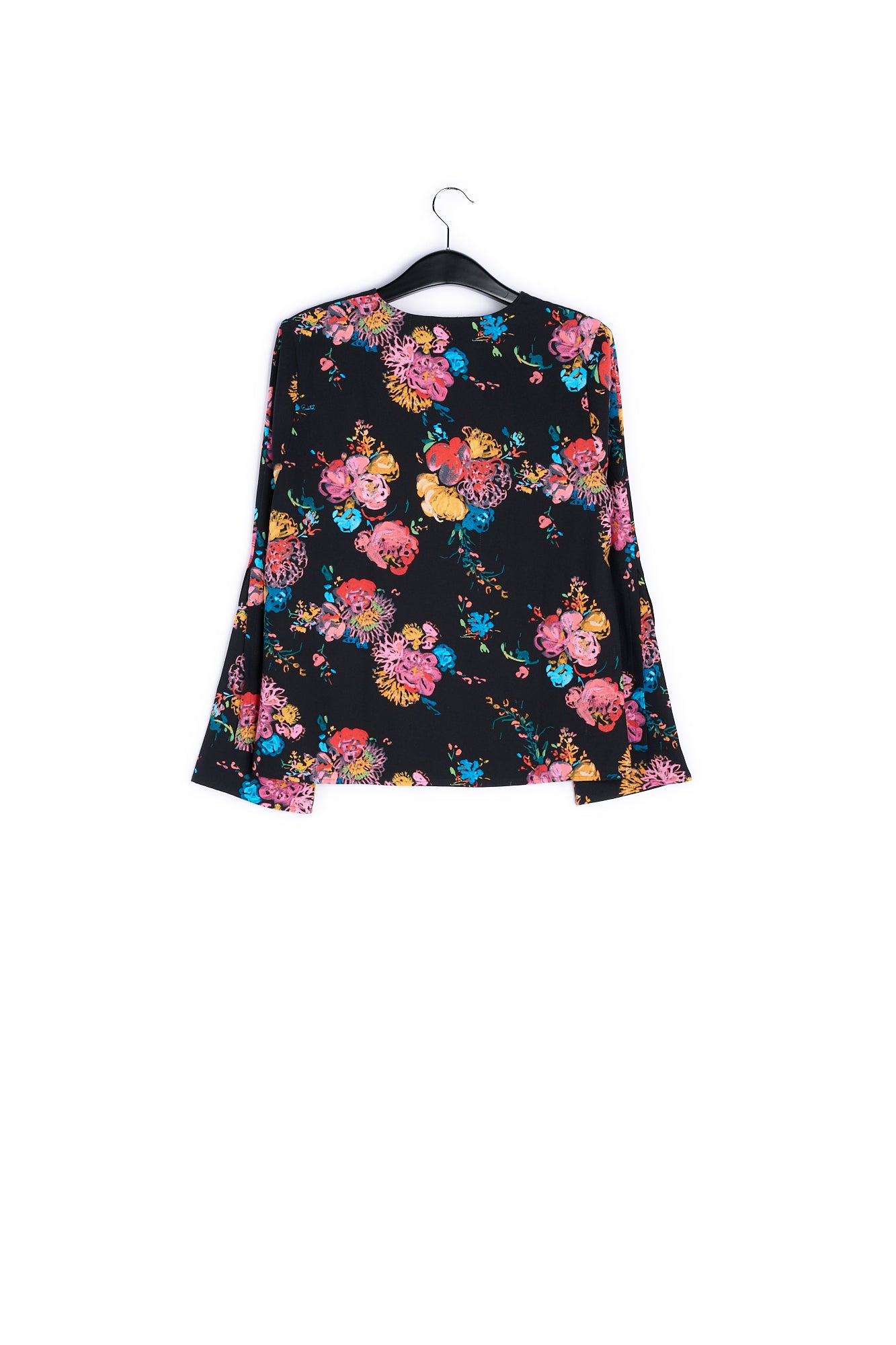 Black top printed with flower RE—SSENTIEL | Essentiel second hand